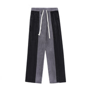 Loose Drawstring Straight-leg Trousers Wide-leg Trousers