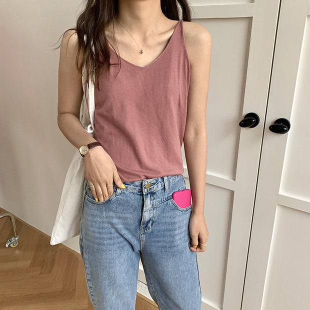 Small Vests, Layered Bottoming Vests, Women's Outer Wear0