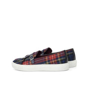 Men's Canvas Plaid Classic Fashion Loafers