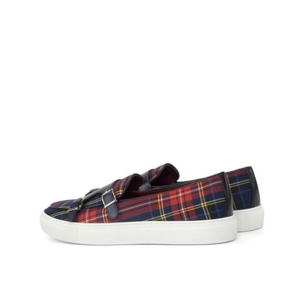 Men's Canvas Plaid Classic Fashion Loafers
