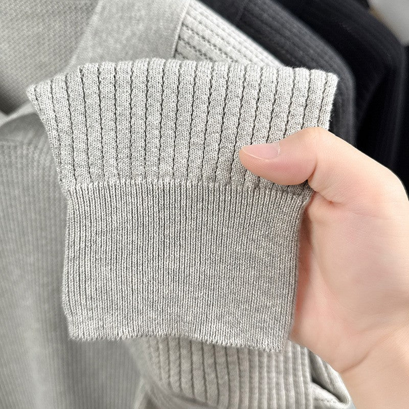 Men's Spring And Autumn Trendy All-matching Scissors Collar All-matching